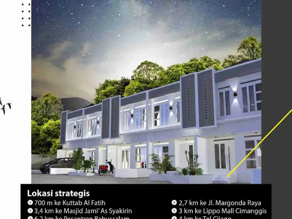 Jual Rumah Baru 2 Lantai Siap Huni Akses Strategis Dkt Kampus UI Cimanggis Kota Depok RIZ