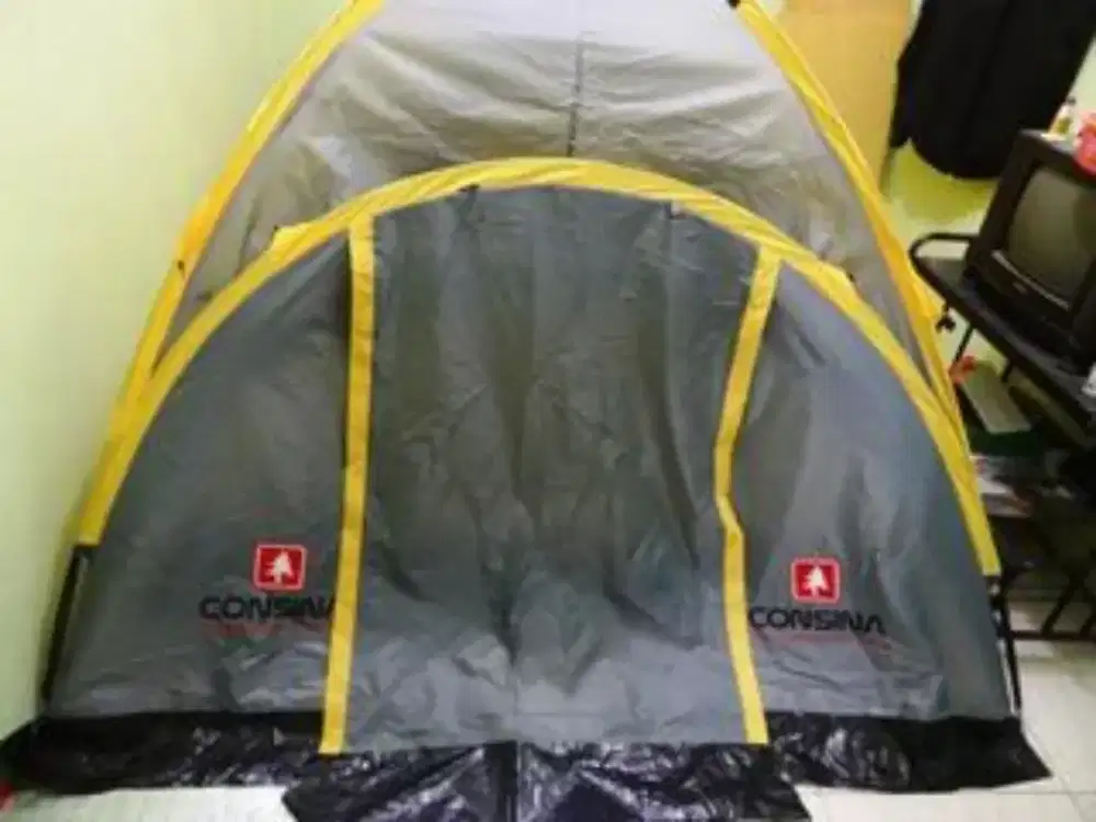 Tenda Dome Dobel Layer Consina Magnum 4 Nego