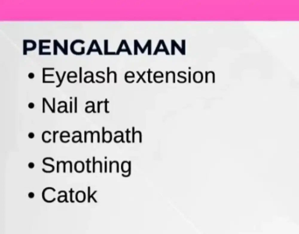 Loker salon brpengalaman