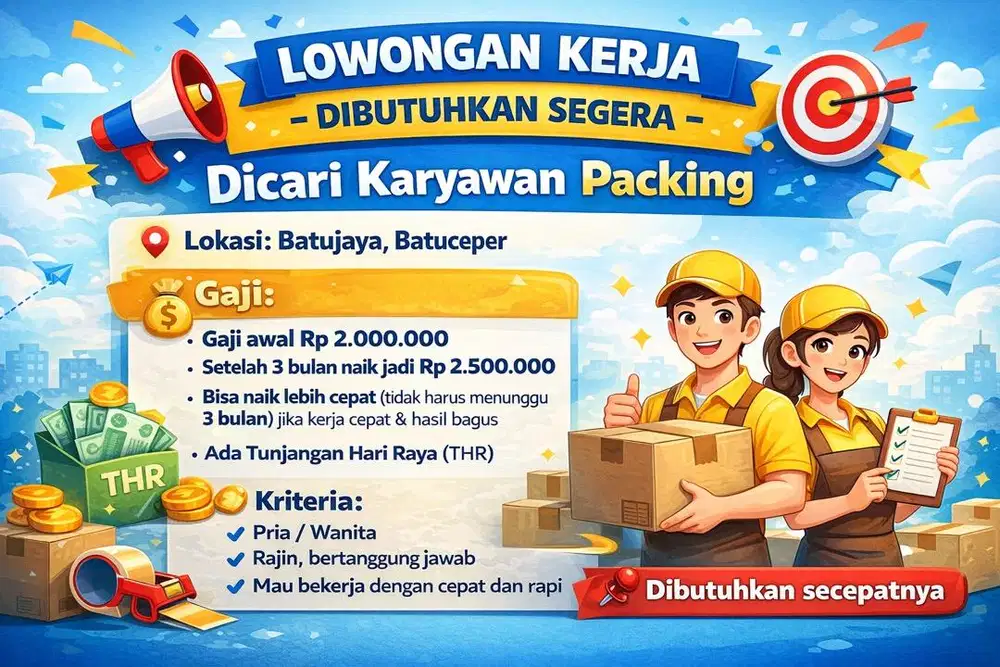 Lowongan kerja packing
