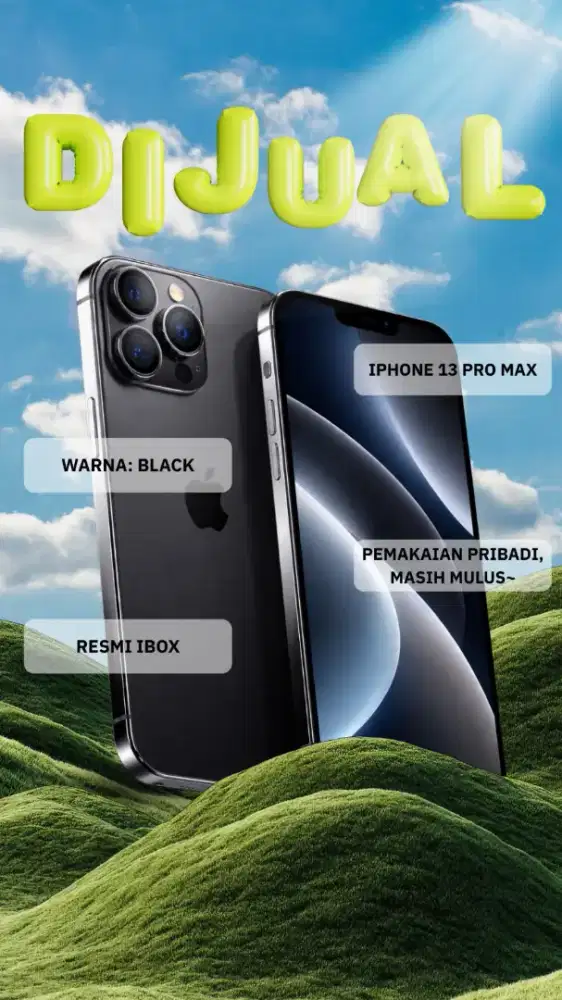 Jual iPhone 13 promax 256 resmi ibox