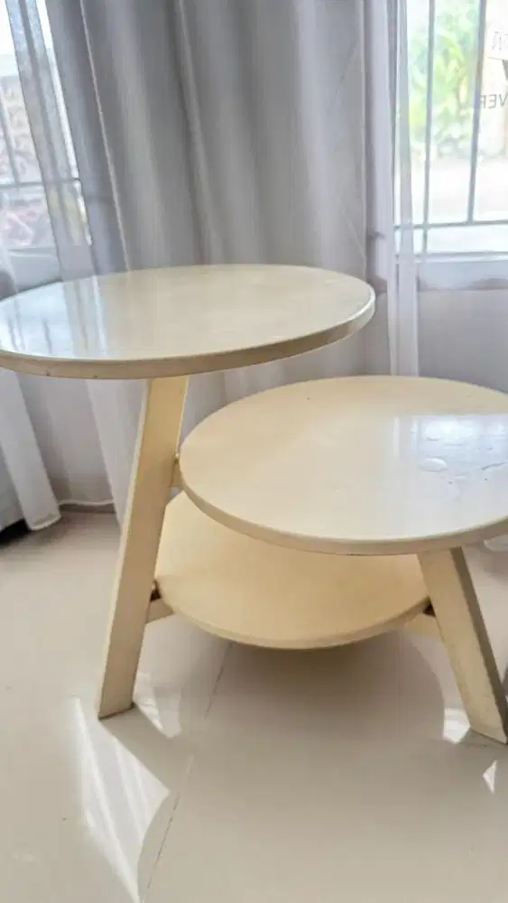 Meja bundar minimalis 3kali