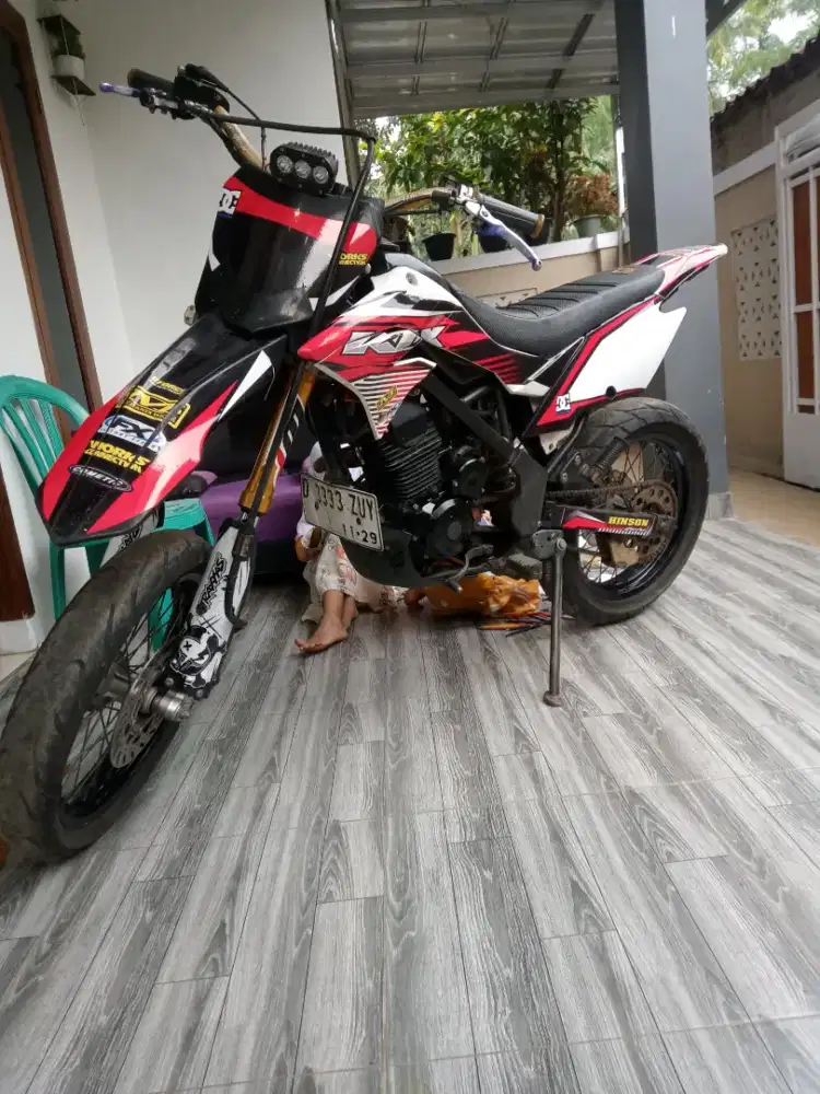Kawasaki KLX dt plat nomor bandung