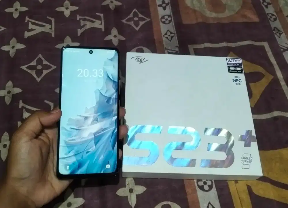 Itel s23+ NFC ram 8+8/256 Fullset+ softcase!.