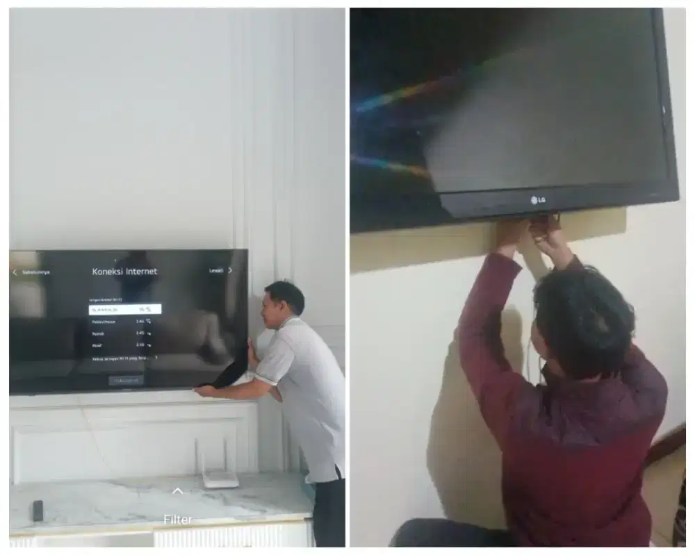 Braket +pasang atau jasa pasang terima rapih breket bracket led tv