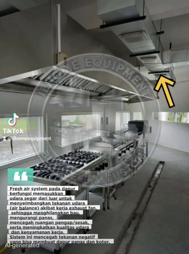 pemasangan fresh air kitchen / dapur