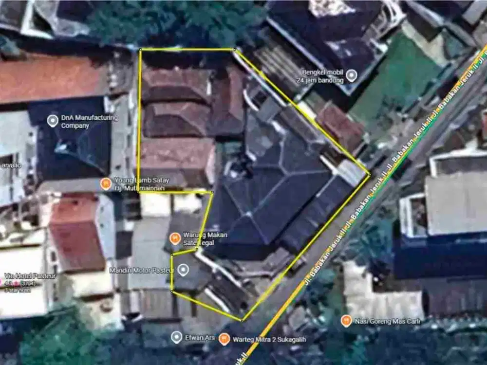 Jual Tanah dan Bangunan di Jl.Trs Pasteur & Bbkn Jeruk II Bandung