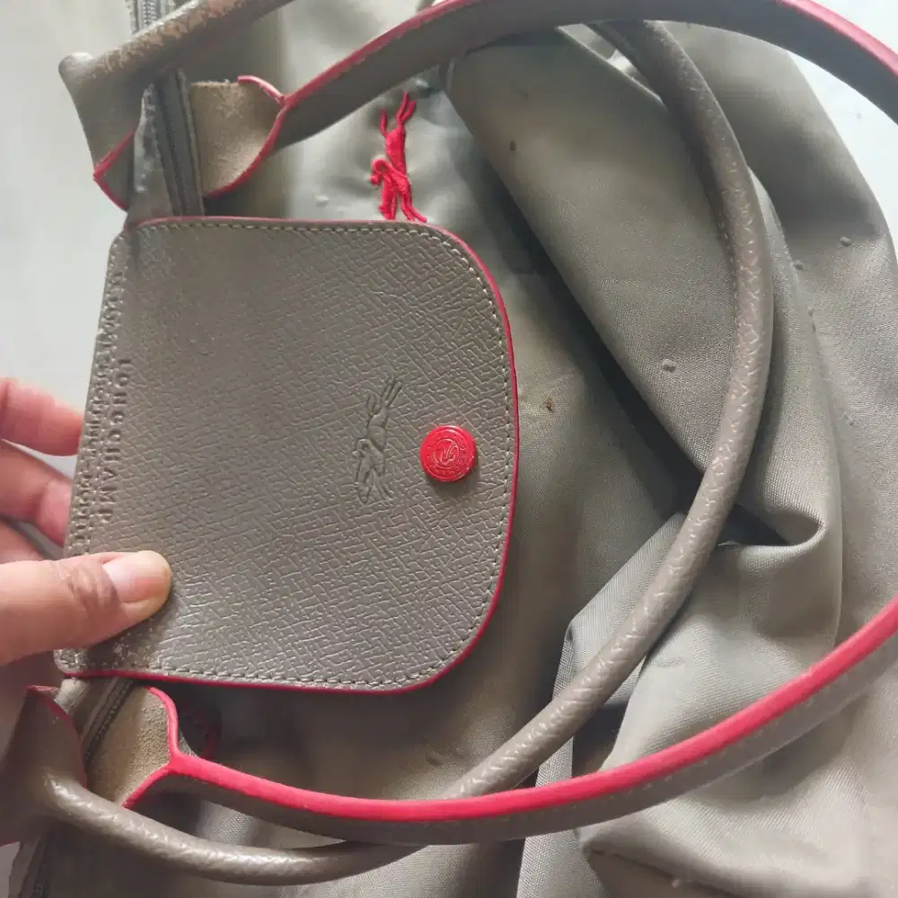 Tas LC ABU list Kuda MERAH