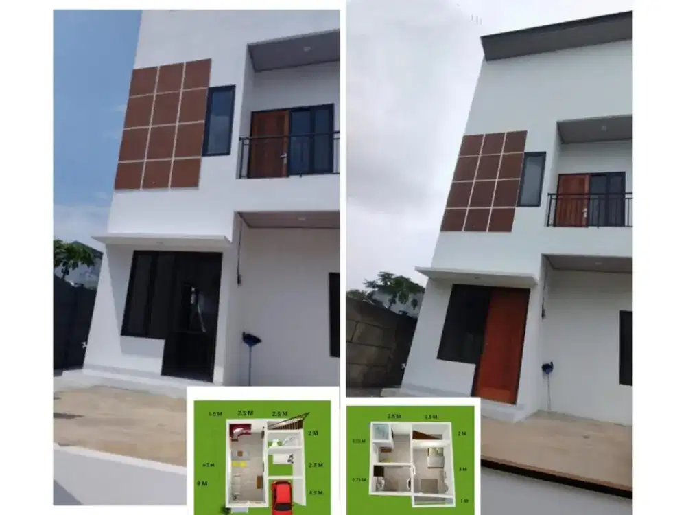 2 Unit 2 Lantai Hunian Siap Huni di Kawasan Utama Sukmajaya Baru Depok - DP Min 0 %