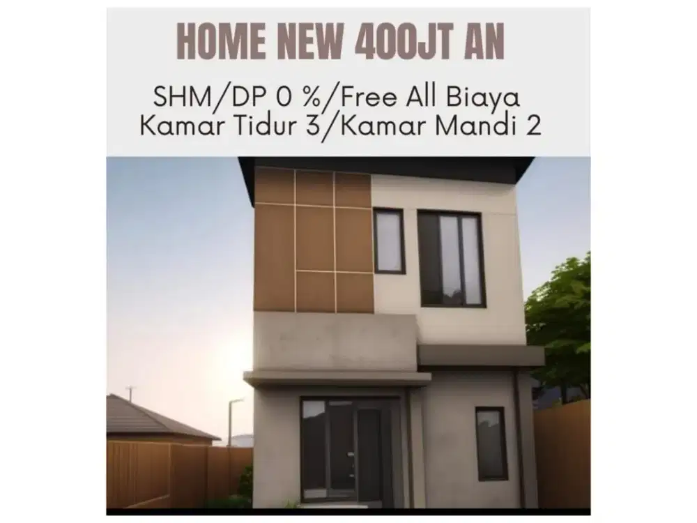 Hunian New 2 Lantai Harga 400 JT an - Pekapuran Sukamaju Baru Depok