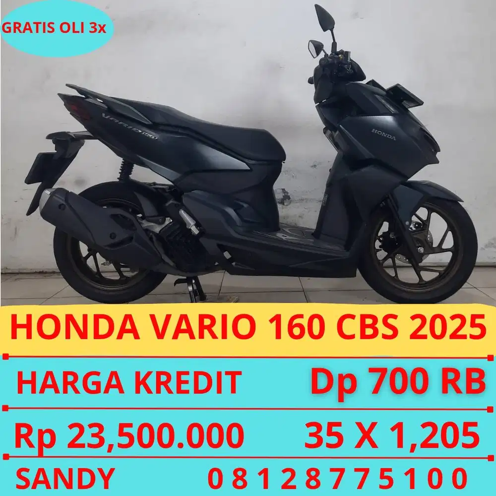 HONDA VARIO 160 CBS 2025 DP MURAH 700 RIBU GUYSS