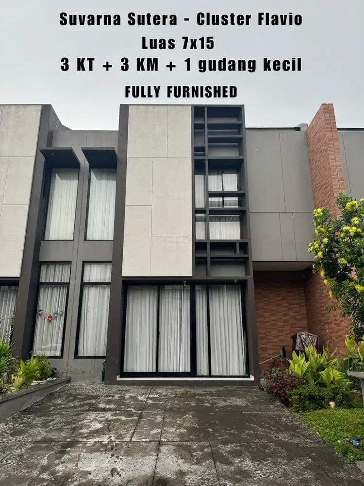 JUAL RUGI !!! TOP FULL FURNISH !!! Suvarna sutera cluster FLAVIO