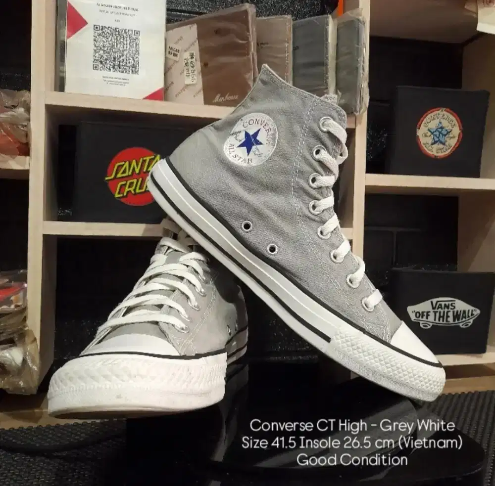 Converse Chuck Taylor High Size 41.5 Insole 26.5