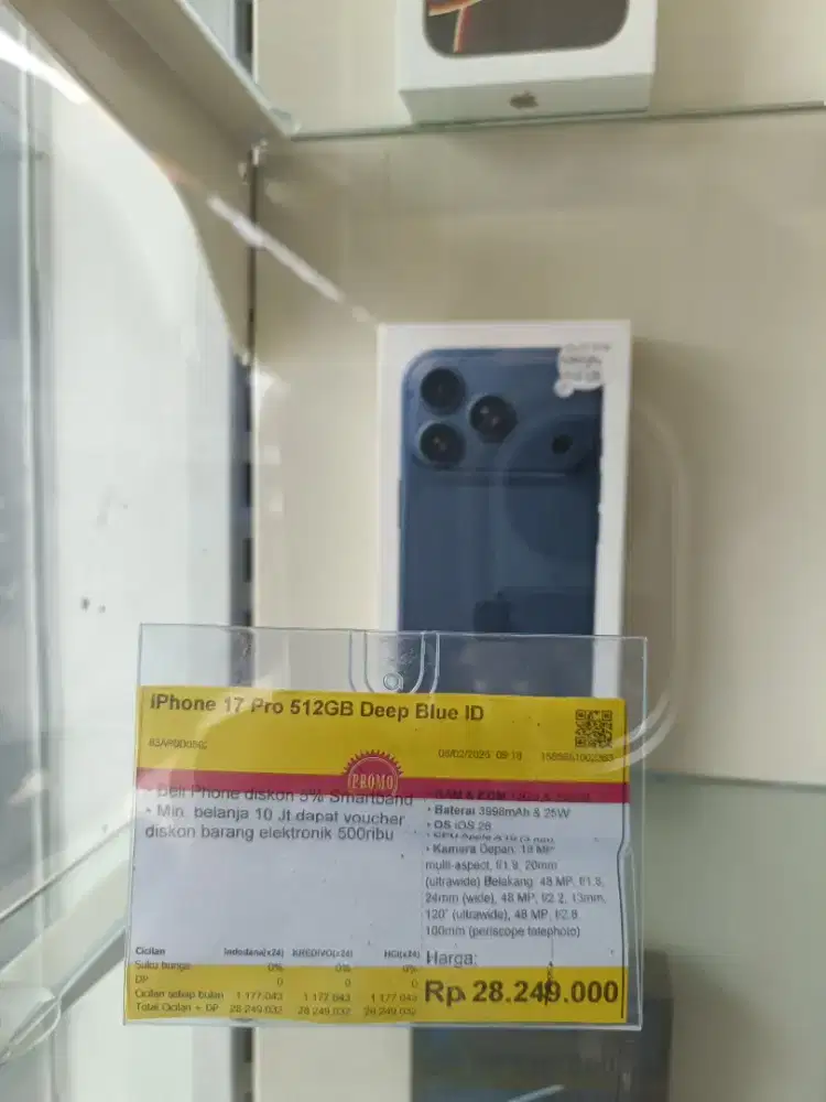 Kredit Kredivo iPhone 17 pro 512GB Bunga 0 Tanpa Dp