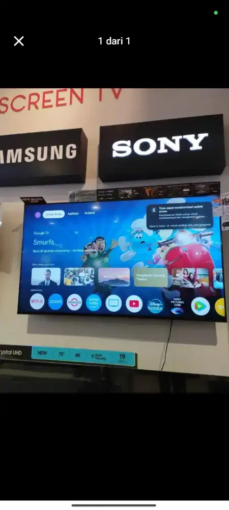 SONY 65 INCH LED 4K GOOGLE TV K-65S30