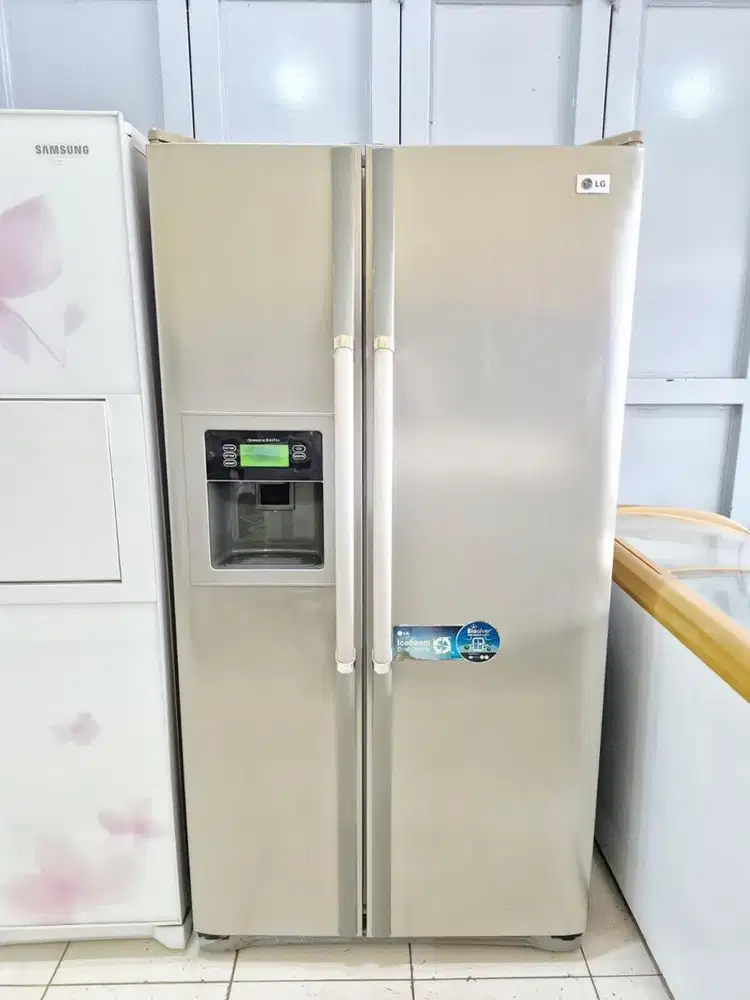 Free antar kulkas sbs LG mewah banget