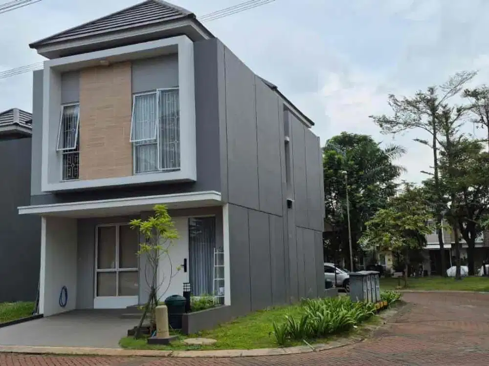 Jual Rumah Virginia Village Gading Serpong Posisi Hook Furnish Incld Kitchen Set & AC Siap Huni