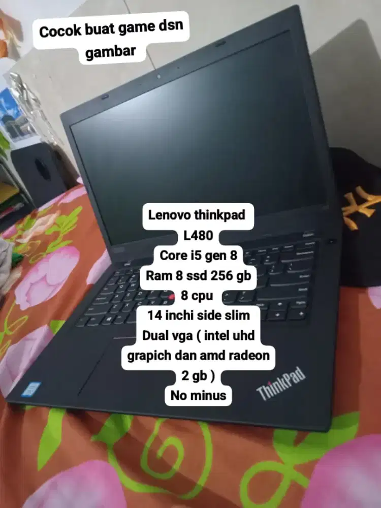 Laptop lenovo thinkpad l480 dual vga