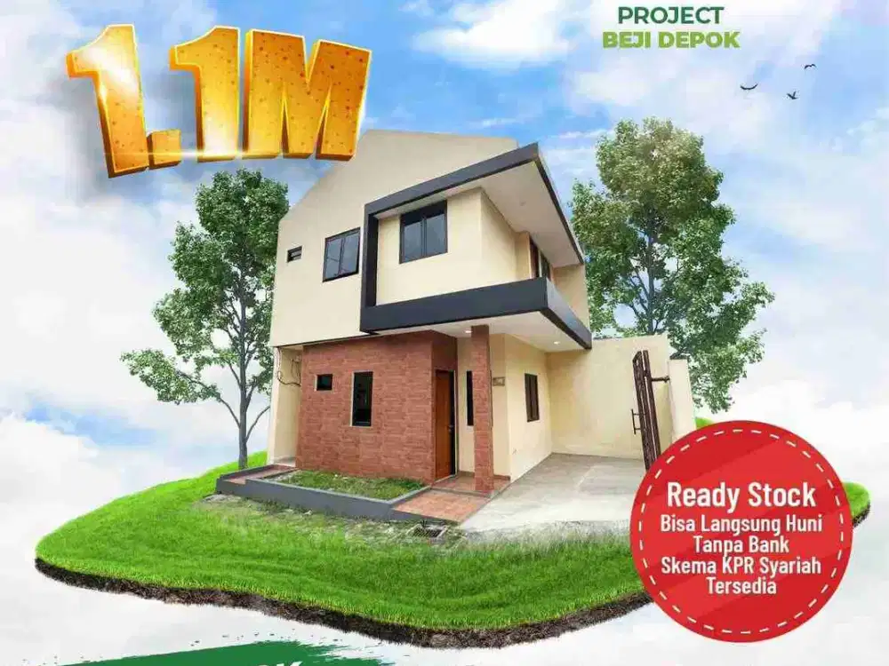 [HOT]Dijual Rumah Baru Cluster 2 Lantai Dkt RS UI Depok Beji Timur Beji Kota Depok SIAP HUNI