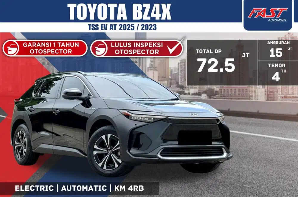 TOYOTA BZ4X 2025 / 2023 ELECTRIC TSS EV AT LOW KM.4RB ANTIK PAJAK PNJG
