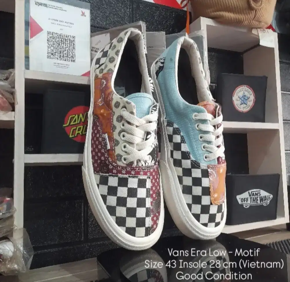 Vans Era Low Motif Size 43 Insole 28
