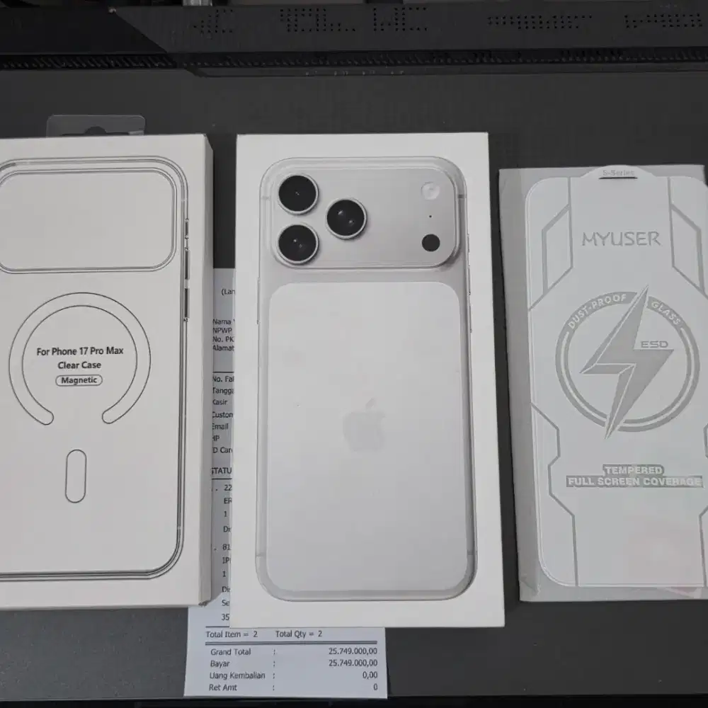 Iphone 17 Pro max 256gb silver Ibox New segel resmi