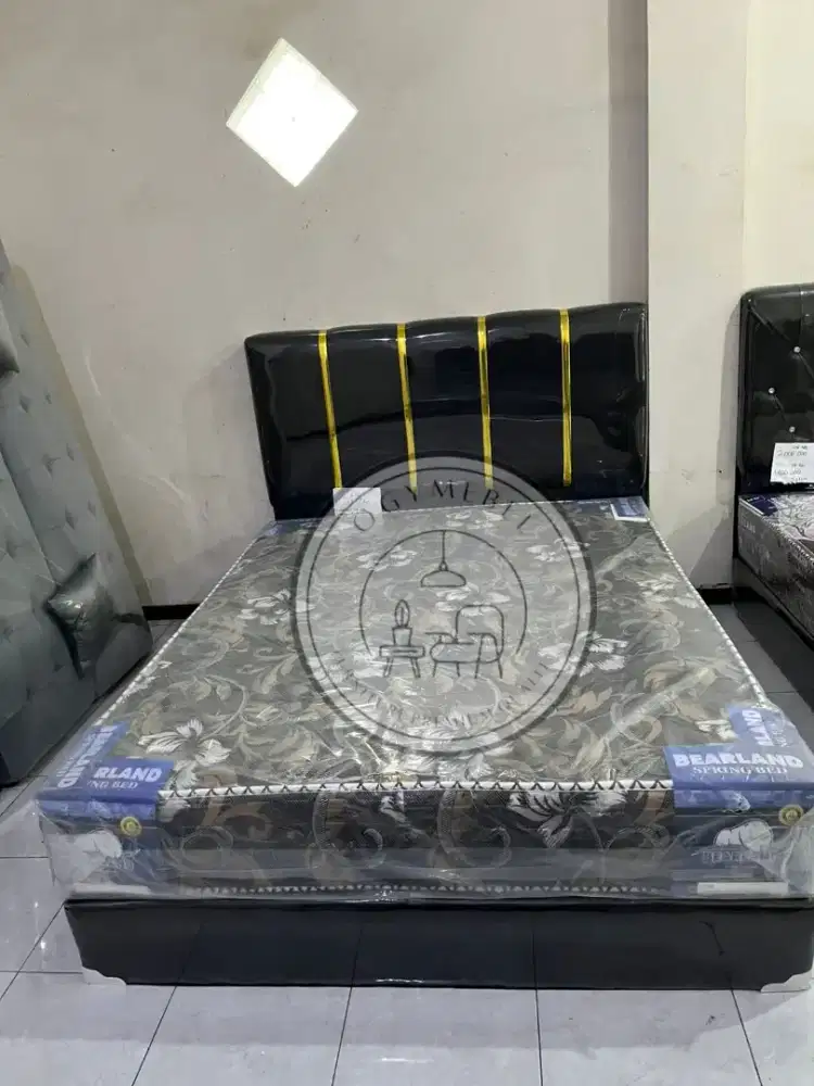 PROMO SET DIVAN LIST GOLD SPRINGBED OLYMPIC BEARLANDL2 UK 160X200 SALE