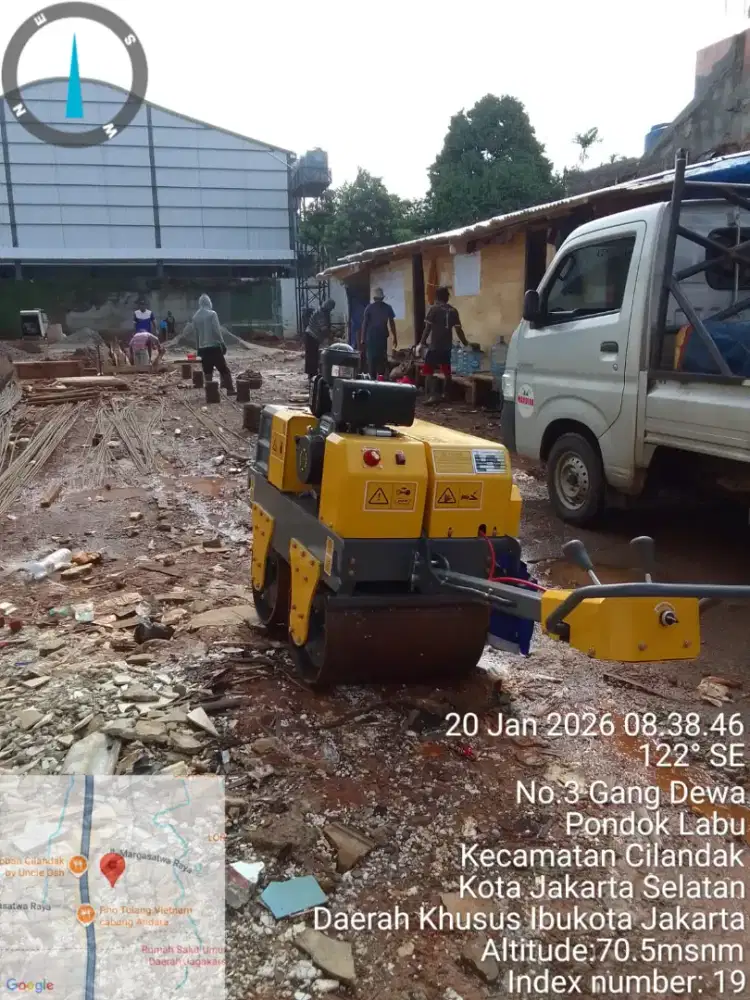 Baby roller 1 ton stamper kodok setemper kuda jack hamer molen