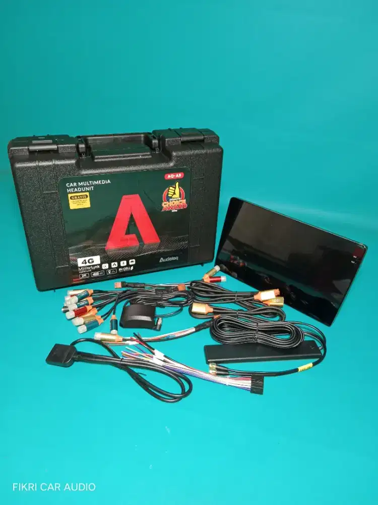 Head Unit Android Audioteq AQ-A9 OS14 9 8GB + 256GB 2K SIM CARD 4G
