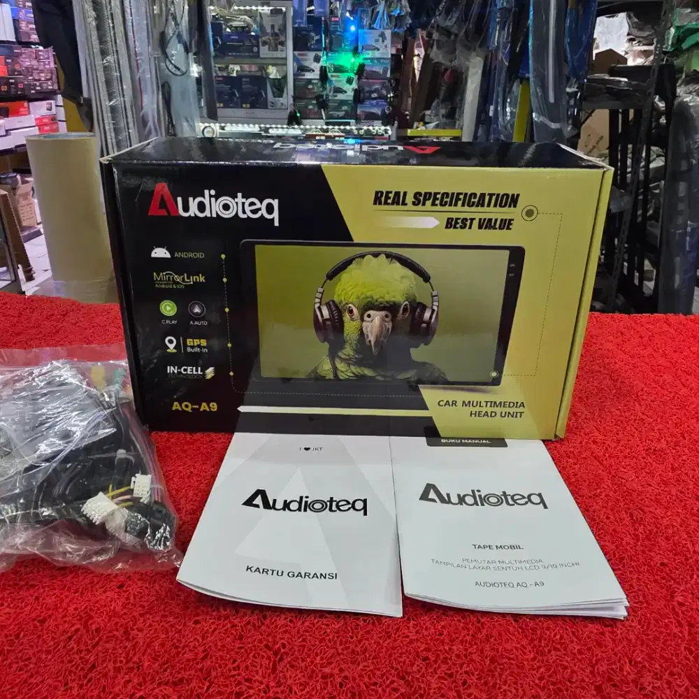 Head Unit Android Audioteq AQ-A9 CarPlay Android Auto 4GB+64GB 9 in