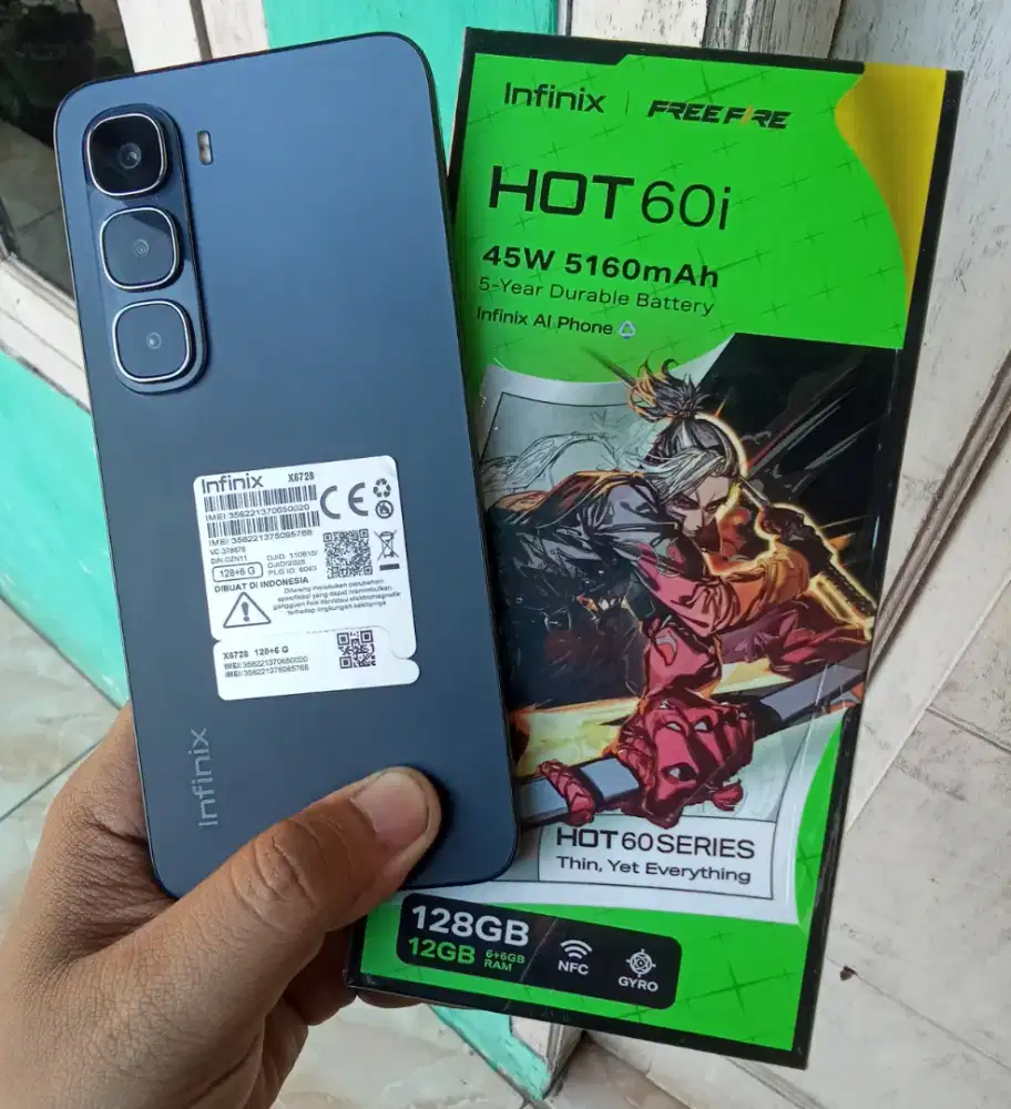 infinix HOT 60i Ram 6+6/128