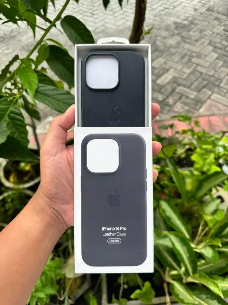 Apple leather case iphone 14 pro original