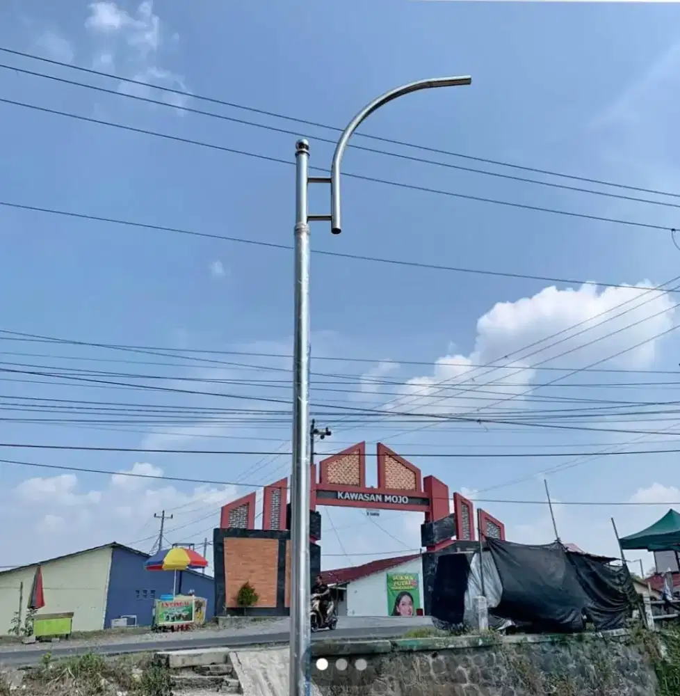 Tiang pju stok tersedia