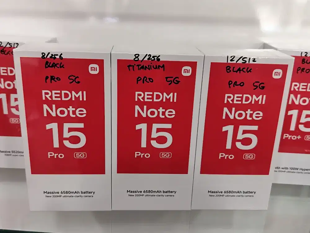 Resmi Note 15 PRO 5G New,FREE TUMBLER,Garansi Resmi,Bisa COD