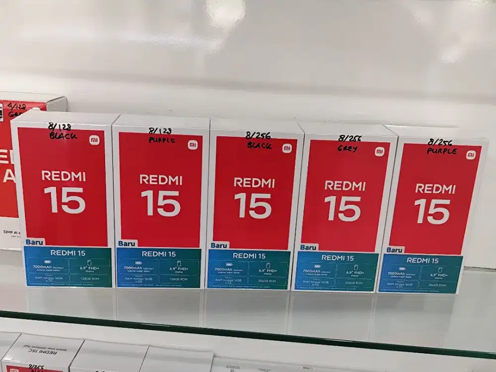 Redmi 15 New,FREE TUMBLER,Garansi Resmi,Bisa COD