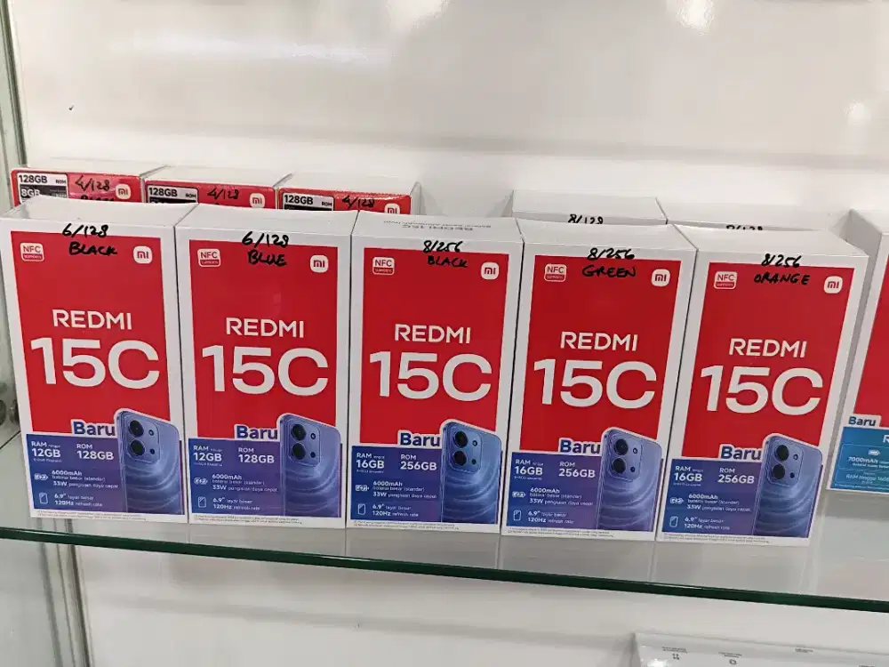 Redmi 15C New,FREE TUMBLER,Garansi Resmi,Bisa COD