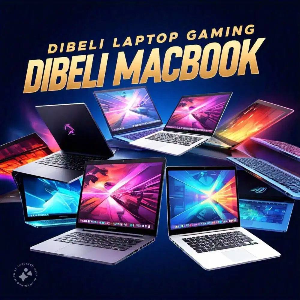 dibeli / jual laptop gaming macbook iphone kamera semua tahun jogja M4