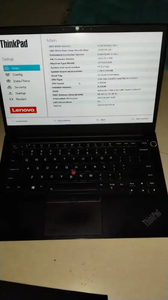 Laptop Lenovo Thinkpad Gen 11 5000