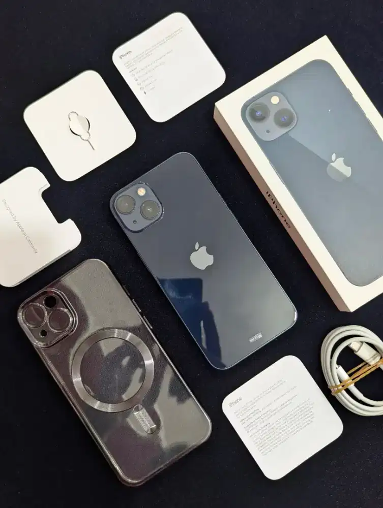 iPhone 13 128 iBox BH 100% Fulset mulus Perfect Pemakaian Belum 1 buln