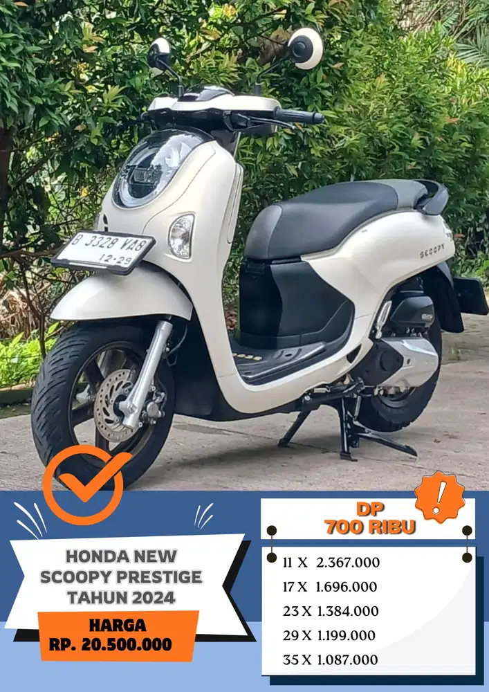KM  7 RB!!. HONDA SCOOPY PRESTIGE TAHUN 2024