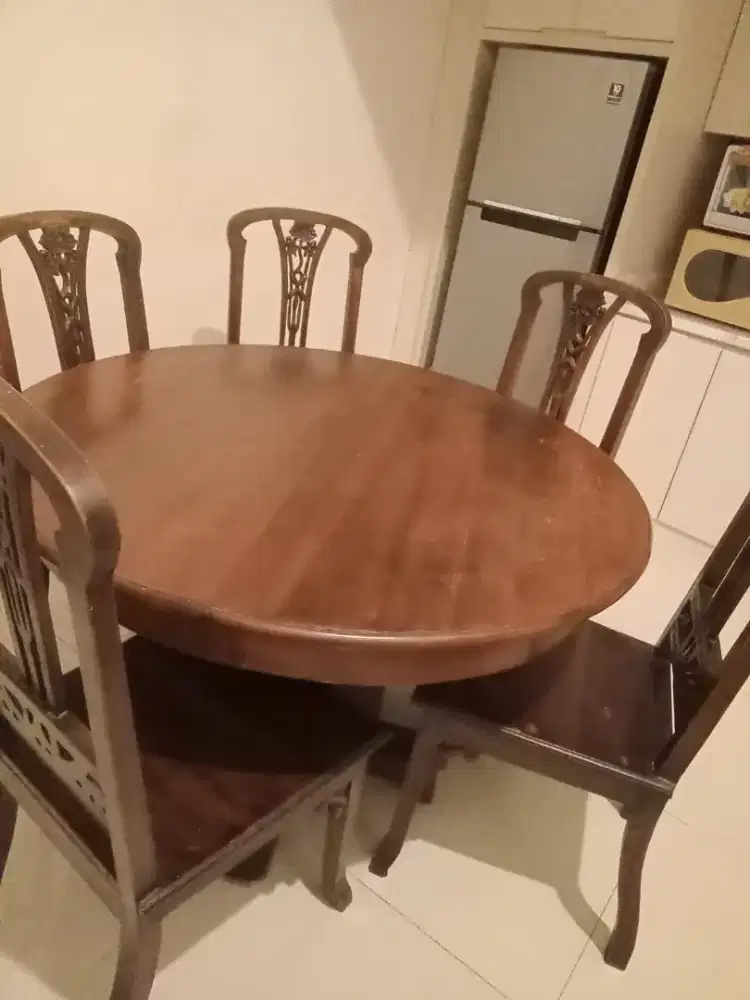 Meja kursi lemari jati