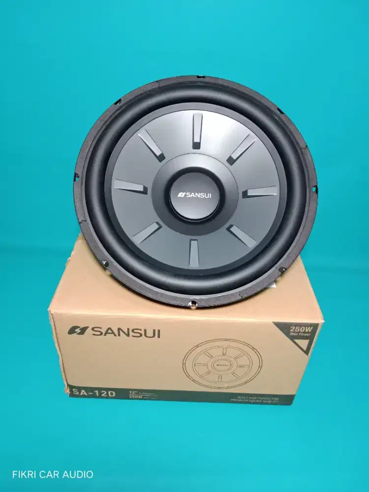 Subwoofer SANSUI seri SA-12D 12inch 250Watt Doublecoil Audio mobil