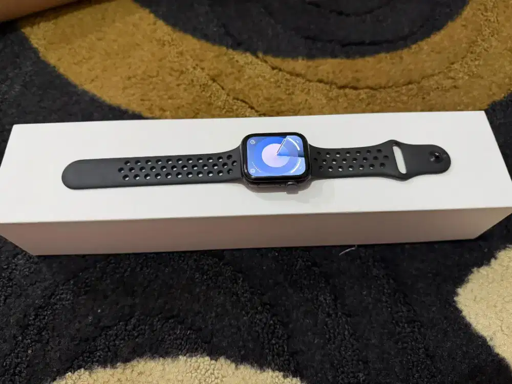 Apple watch SE gen 1 black 44mm GPS fullset inter LL/A MURAH