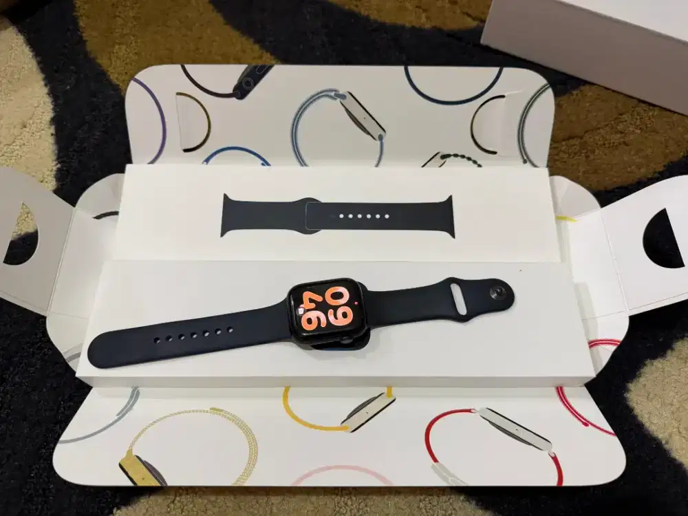 Apple watch series 8 midnight 45mm GPS fulset resmi IBOX ID/A MURAH