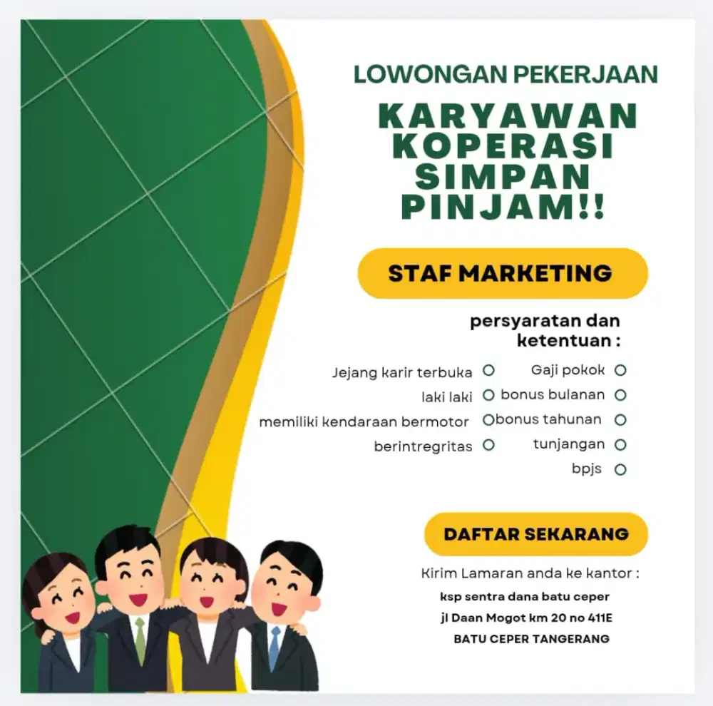 LOWONGAN PEKERJAAN!!