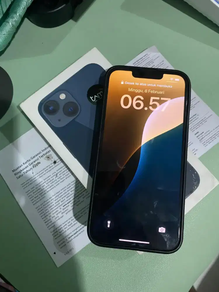 Iphone 13 128gb black, garansi ibox