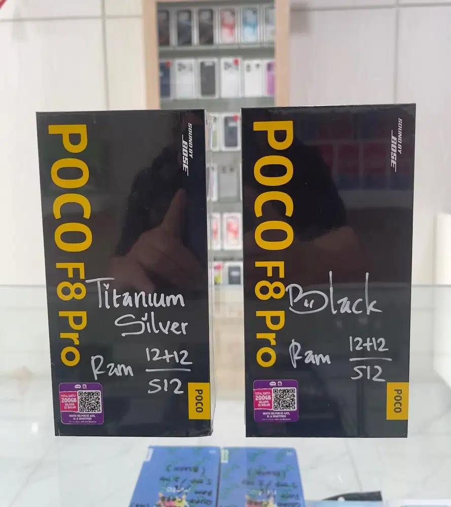 Baru...Xiaomi Poco F8 Pro 5G 12/512 Grs Resmi (Black,Titanium Silver)