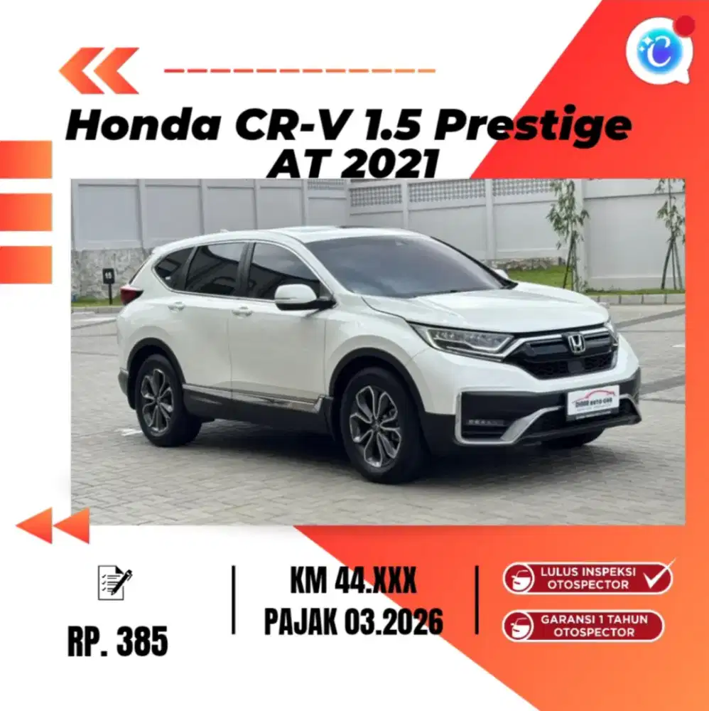 CRV Prestige Sensing 2021 KM 44RB