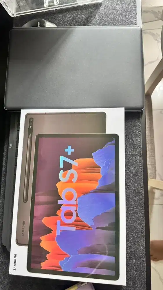 Jual Samsung tab S7+ Full set