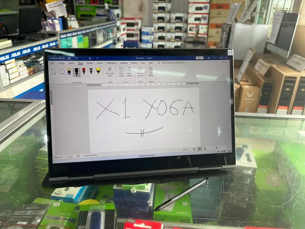 Laptop Lenovo Thinkpad Yoga i5 gen8 ram 16gb ssd 256gb touch garansi 6